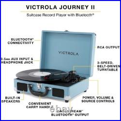 Bluetooth Vinyl Record Player RCA & Headphone Outputs