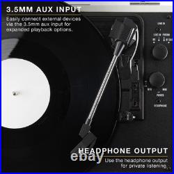 Bluetooth Vinyl Record Player RCA & Headphone Outputs