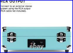 Bluetooth Vinyl Record Player RCA & Headphone Outputs