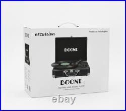 Boone Excursion 3-Speed Suitcase Turntable Vinyl Record Player Built-in Speakers