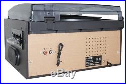 Boytone BT-22B Bluetooth Record Player Turntable AM/FM Cassette CD/MP3/SD/USB