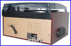 Boytone BT-22C Bluetooth Record Player Turntable AM/FM Cassette speaker NEW