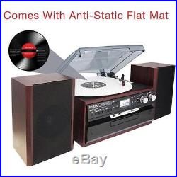 Boytone BT-24DJM Stereo System Record Player Bluetooth CD Cassette REFURBISHED