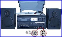 Boytone BT-28SPB Bluetooth Classic Turntable Stereo CD Cassette SD BT-28SPB NEW