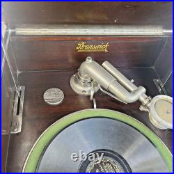 Brunswick Console Phonograph Record Player Model YO Antique 1920s WORKS Brunswick Console Phonograph Record Player Model YO Antique 1920s WORKS