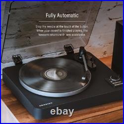 C300A-BK Fully Automatic Belt-Drive Bluetooth Turntable Record Player, Black C300A-BK Fully Automatic Belt-Drive Bluetooth Turntable Record Player, Black