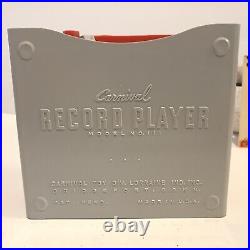 CARNIVAL 1950s Record Player Pristine With Original 4 Records In Original Box
