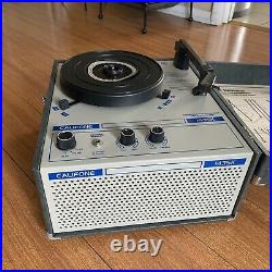 CLEAN Vintage CALIFONE Record Player 1435K Educational Classroom TESTED/WORKS