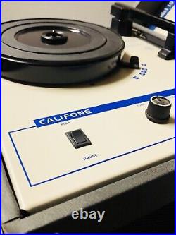 Califone 1010AV Portable Phonograph Classroom Record Player Turntable