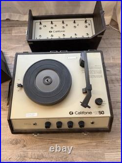 Califone 1550 Portable Record Stereo Player with Speaker Working Great Condition