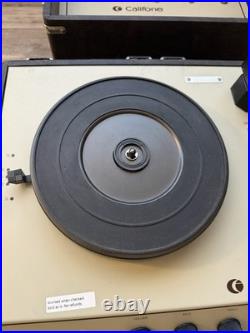 Califone 1550 Portable Record Stereo Player with Speaker Working Great Condition
