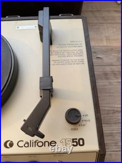 Califone 1550 Portable Record Stereo Player with Speaker Working Great Condition