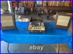 Califone Model 1925 Portable Record Player Turntable & Speakers