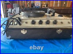 Califone Model 1925 Portable Record Player Turntable & Speakers