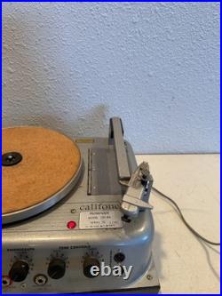 Califone Promenade 25V-8A Portable Record Player Turntable Tube Amp