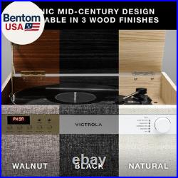 Century 6-In-1 Vinyl Record Player & Music Center 3-Speed Turntable, CD & Cass