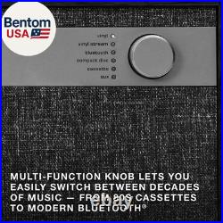 Century 6-In-1 Vinyl Record Player & Music Center 3-Speed Turntable, CD & Cass