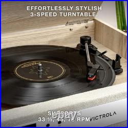 Century 6-in-1 Bluetooth Record Player in Walnut Timeless Home Entertainment