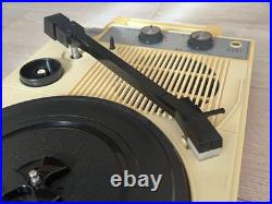 Columbia GP-3 Portable Record Player Red Vintage Turntable Retro Used Tested