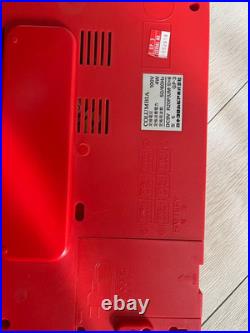 Columbia GP-3 Portable Record Player Red Vintage Turntable Retro Used Tested