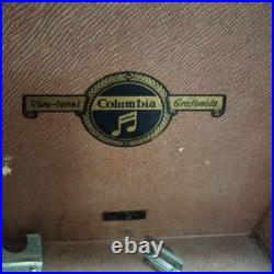 Columbia Phonograph Record Player Antique Retro Vintage Free Shipping From Japan