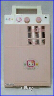 Columbia Portable Record Player MODEL GP-3K Hello Kitty No Box