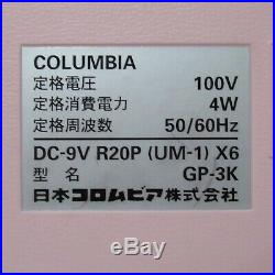 Columbia Portable Record Player MODEL GP-3K Hello Kitty No Box