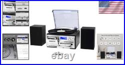 Compact Record Player System 3-Speed Turntable, Bluetooth & Remote Control Compact Record Player System 3-Speed Turntable, Bluetooth & Remote Control