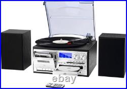 Compact Record Player System 3-Speed Turntable, Bluetooth & Remote Control Compact Record Player System 3-Speed Turntable, Bluetooth & Remote Control