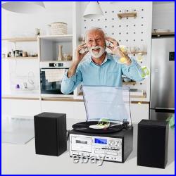 Compact Record Player System 3-Speed Turntable, Bluetooth & Remote Control Compact Record Player System 3-Speed Turntable, Bluetooth & Remote Control