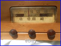 Cool Trav-ler Tube Radio Record Player Model 5044, Old Phonograph, Small Wood Case