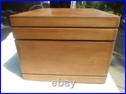 Cool Trav-ler Tube Radio Record Player Model 5044, Old Phonograph, Small Wood Case