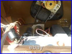 Cool Trav-ler Tube Radio Record Player Model 5044, Old Phonograph, Small Wood Case