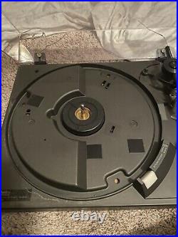 Cracked Cover. Technics SL 2000 Direct Drive Turntable Record Player 33-45 RPM