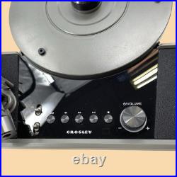 Crosley Beck CR6049A-WA Fully Automatic Vertical Record Player Walnut #BU4372