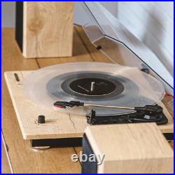 Crosley Brio Vinyl Record Player Shelf System Natural