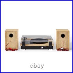 Crosley Brio Vinyl Record Player Shelf System Natural
