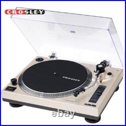 Crosley C100BT-CP C100BT 2-Speed Bluetooth Record Player Champagne
