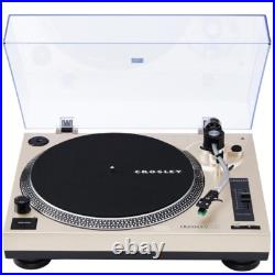 Crosley C100BT-CP C100BT 2-Speed Bluetooth Record Player Champagne