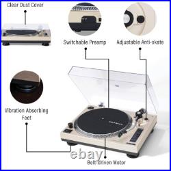 Crosley C100BT-CP C100BT 2-Speed Bluetooth Record Player Champagne