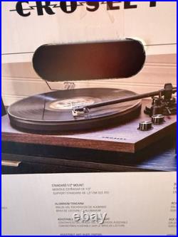 Crosley C62BWA Record Player Turntable System and Speaker With 2 Speed
