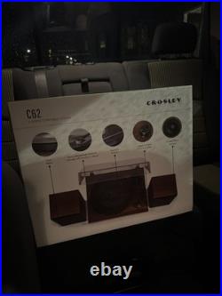 Crosley C62 2-Speed Belt Driven Turntable with Bluetooth, Black (C62C-WA) 40W