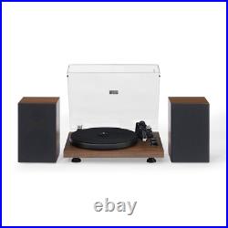Crosley C62 Vinyl Record Player Shelf System Walnut
