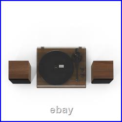 Crosley C62 Vinyl Record Player Shelf System Walnut