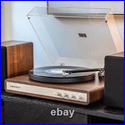 Crosley C65A-WAGL C65 2-Speed Shelf System Record Player Walnut/Gold Crosley C65A-WAGL C65 2-Speed Shelf System Record Player Walnut/Gold