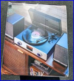 Crosley C92A-BK Belt-Drive Bluetooth Record Player Turntable with Speakers