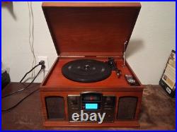Crosley CR2405E-PA Record Player Turntable CD Recorder AM/FM Radio Cassette Tape