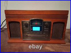 Crosley CR2405E-PA Record Player Turntable CD Recorder AM/FM Radio Cassette Tape