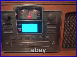 Crosley CR2405E-PA Record Player Turntable CD Recorder AM/FM Radio Cassette Tape