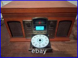 Crosley CR2405E-PA Record Player Turntable CD Recorder AM/FM Radio Cassette Tape